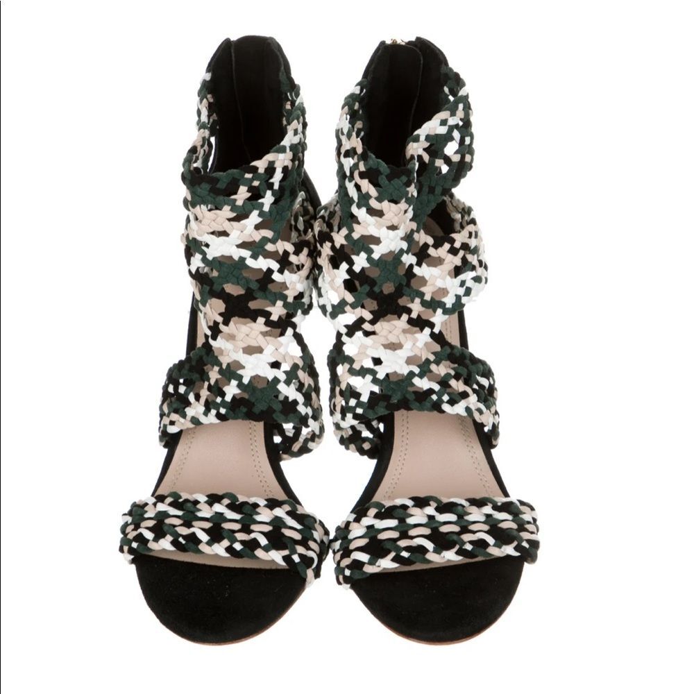 New Sandro Paris Agate Suede Sandals shoe heels 37 - Picture 3 of 11